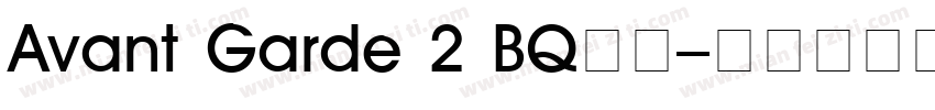 Avant Garde 2 BQ字体字体转换